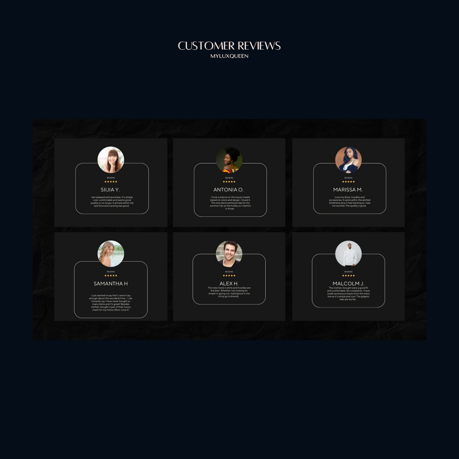 Myluxqueen customer review