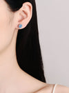 1 Carat Moissanite 925 Sterling Silver Stud Earrings