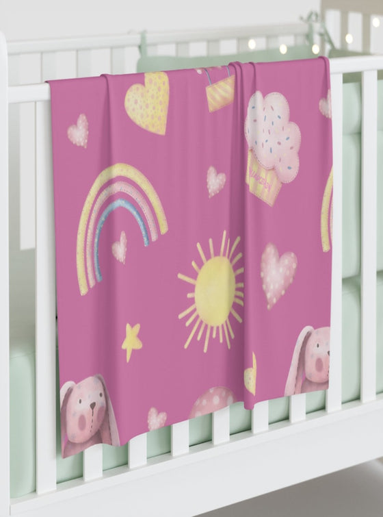 Shop baby blankets, baby girl blankets, designer blankets for babies baby cotton blanket, newborn baby blankets, newborn bedding, Pink Swaddle Blanket | Baby Swaddle Blanket | MYLUXBABY