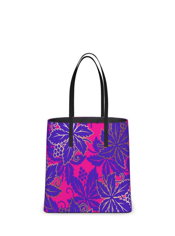 shop womens designer pink floral leather totes| MYLUXQUEEN