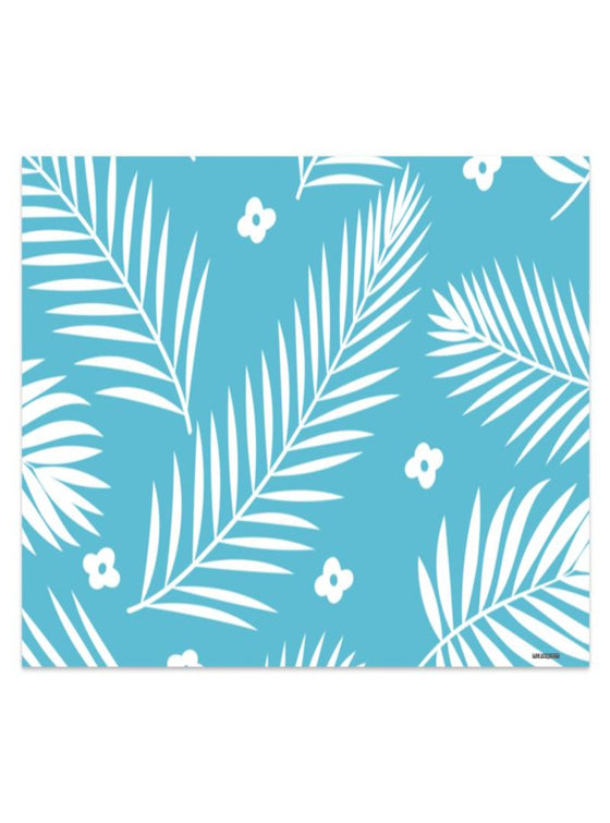 Women's White Palm Silk Sarong