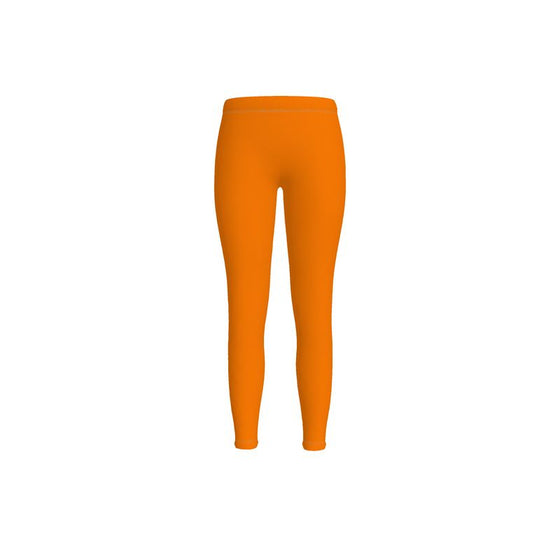 shop womens orange leggings, womens activewear, womens workout clothes, womens workout pants, womens orange summer pants, womens summer leggings, womens casual wear pants