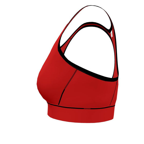 Women's Hibiscus Sports Bra