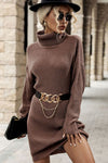 Turtleneck Sweater Dress