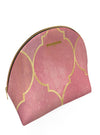 shop leather designer makeup bag, leather cosmetic bag, large pink makeup bag, beauty bags| MYLUXQUEEN