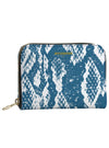 shop womens snakeskin blue designer wallets | MYLUXQUEEN