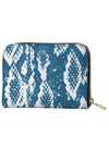 shop womens designer snakeskin blue leather wallets | MYLUXQUEEN