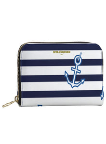  shop nautical designer blue leather wallets | MYLUXQUEEN