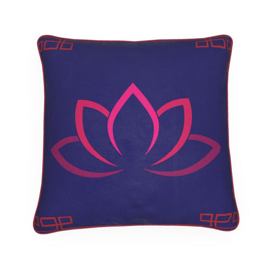 20" Luxury Velvet Lotus Throw Pillow