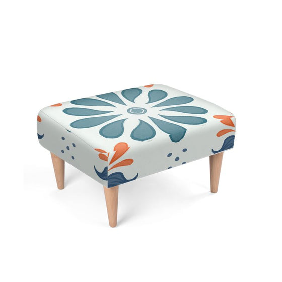 Floral Accent Stool