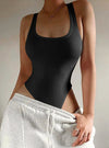 shop womens black bodysuit, womens casual black tops | myluxqueen