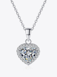  shop silver diamond heart necklace, silver diamond designer jewelry, silver women jewelry, womens designer silver necklaces, womens designer jewelry | MYLUXQUEEN