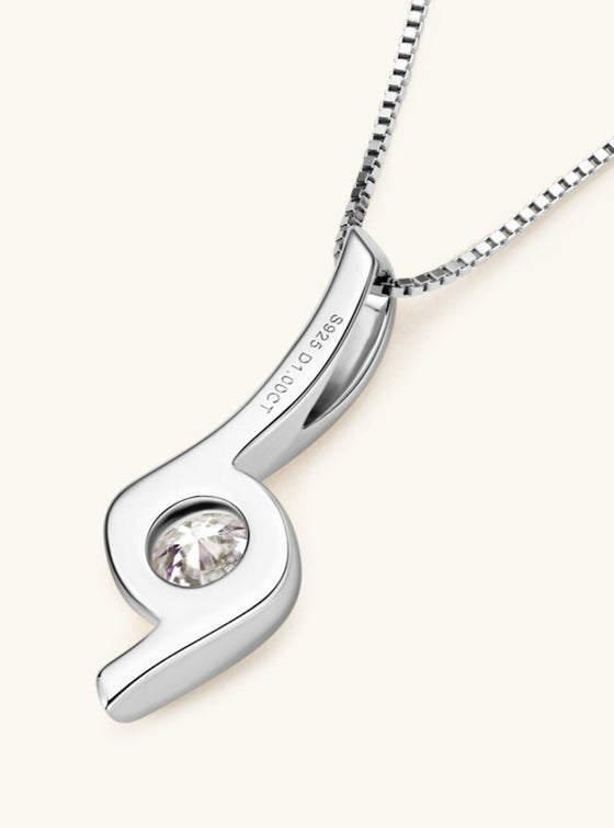 shop womens silver diamond pendant necklace| MYLUXQUEEN