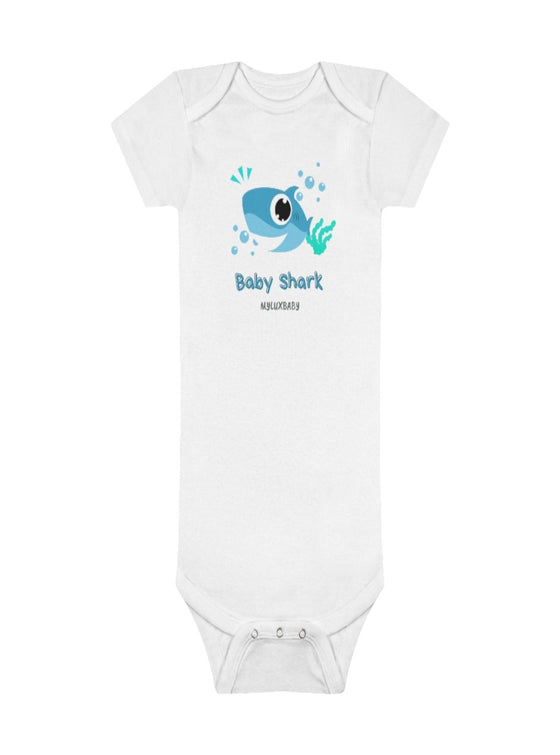 shop baby shark baby bodysuit, white cotton baby bodysuit, newborn baby clothes, baby clothing, baby bodysuits, cotton baby bodysuits, white baby cotton bodysuits, designer baby clothes, baby clothes bloomingdales, baby clothes nordstrom | MYLUXBABY