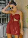 shop womens red summer clothes, womens red shorts set | MYLUXQUEEN