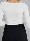 shop womens white tops, white bodysuits | MYLUXQUEEN