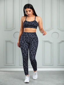  shop womens leopard black workout clothes, yoga clothes | MYLUXQUEN