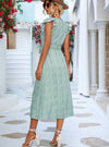shop womens green midi dress, long dress, casual dress, summer dress | myluxqueen