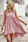 pink womens dress, pink flowy dress for ladies, casual pink dress, 
