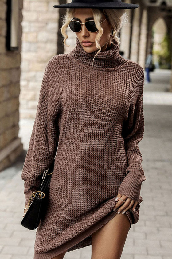 Turtleneck Sweater Dress