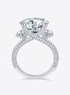 shop womens designer rings, womens rings, 8.6 Carat Moissanite Platinum-Plated Ring| MYLUXQUEEN