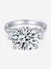 shop womens designer rings, womens rings, 8.6 Carat Moissanite Platinum-Plated Ring| MYLUXQUEEN