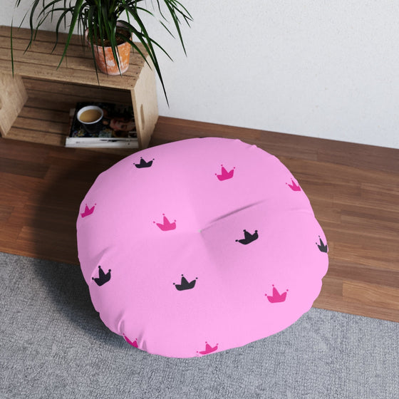 Little Princess Tufted Round Pillow