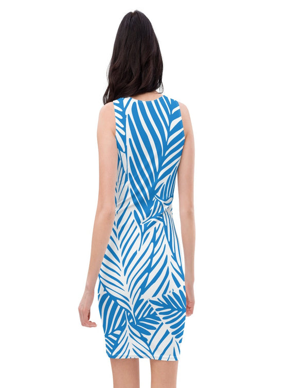 shop womens summer dress, womens blue casual fitted dress | myluxqueen