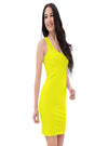 shop womens yellow dresses, fitted dress, casual dress, summer dress | myluxqueen