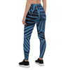 Women's Blue Palm Leggings