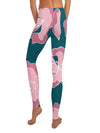 shop womens floral pink leggings, womens activewear | MYLUXQUEEN