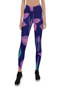  shop myluxqueen womens floral purple leggings, 