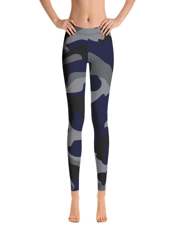 shop womens blue camo leggings | MYLUXQUEEN