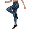 Women's Blue Palm Leggings