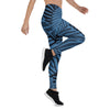 Women's Blue Palm Leggings