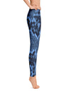 shop womens blue snakeskin leggings | MYLUXQUEEN