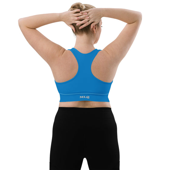 shop plus size blue sports bra, womens plus size blue sport bra, plus size womens tops, womens plus size sports bra, womens plus size yoga tops, womens plus size yoga bra