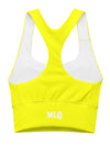 shop womens yellow workout top, activewear top | MYLUXQUEEN