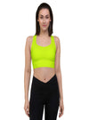 shop womens neon green sports bra, yoga top | MYLUXQUEEN