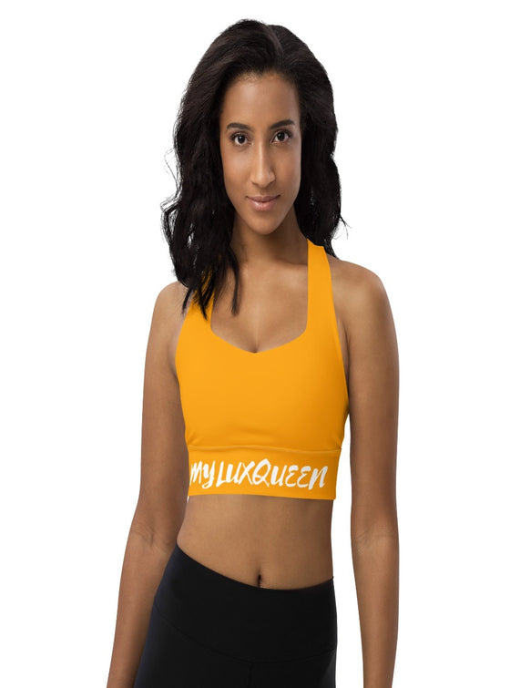shop womens orange sports bra | MYLUXQUEEN