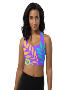  shop womens floral sports bra, yoga top | MYLUXQUEEN