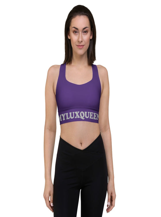 shop womens purples sports bra, yoga top | MYLUXQUEEN