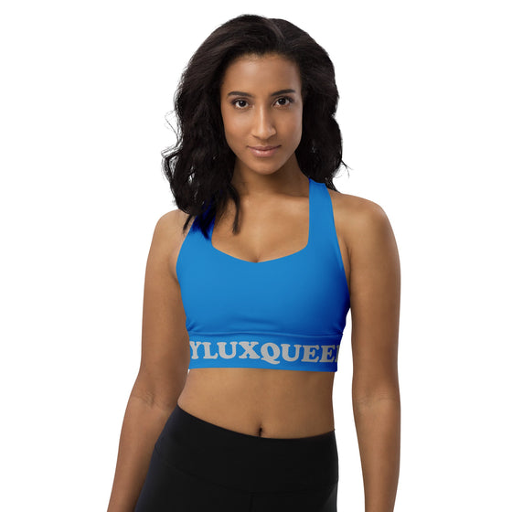 shop womens blue sports bra for running, biking, workouts and more