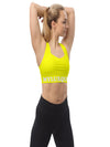 shop womens yellow workout top, activewear top | MYLUXQUEEN