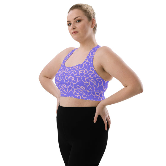 Women's Plus Size Floral Sports Bra