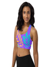 shop womens floral sports bra, yoga top | MYLUXQUEEN