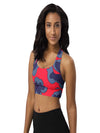 shop womens red floral sports bra | MYLUXQUEEN
