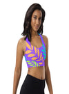 shop womens floral sports bra, yoga top | MYLUXQUEEN