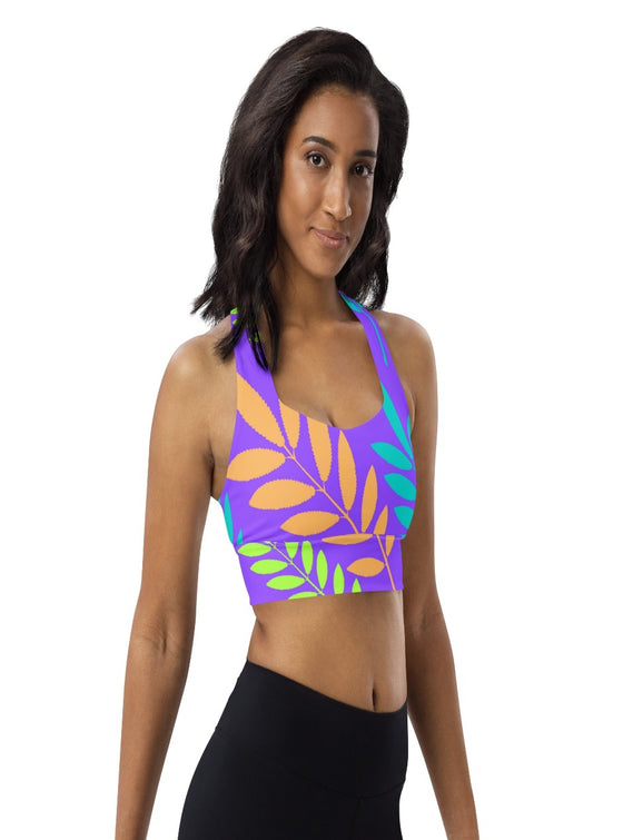 shop womens floral sports bra, yoga top | MYLUXQUEEN