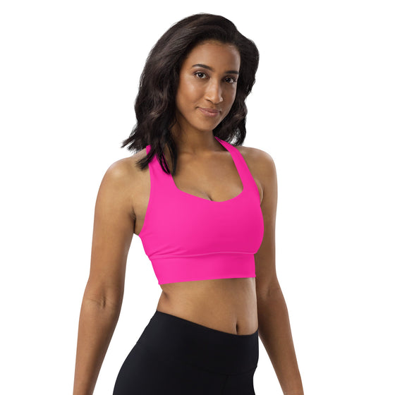 shop myluxqueen designer luxury sports bra for women, women's pink sport bra, womens pink yoga bra, womens pink yoga top, womens pink bra